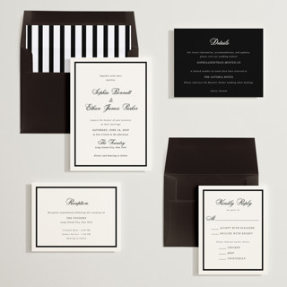 This is a mystic raven wedding invitations with standard by Cass Loh called chic union printing on signature in standard