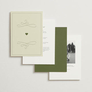This is a olive wedding invitations with standard by Helena Vitto called elizabeth printing on signature in standard
