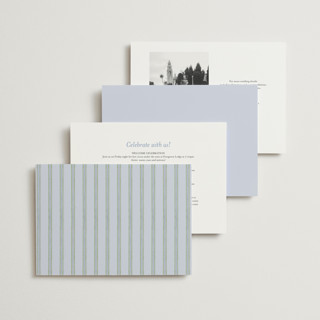 This is a lavender wedding invitations with standard by Madhvi Samimi called hydrangea vines printing on signature in standard