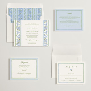 This is a dove wedding invitations with standard by Madhvi Samimi called hydrangea vines printing on signature in standard