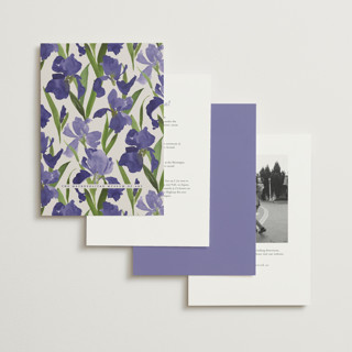 This is a amethyst wedding invitations with standard by Everett Paper Goods called irises printing on signature in standard