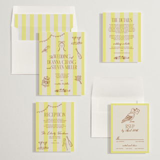 This is a lemon wedding invitations with standard by Jennifer Lew called thompson printing on signature in standard
