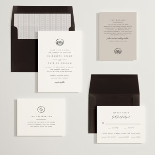 This is a cotton wedding invitations with standard by Amy Kross called aspen knoll printing on signature in standard