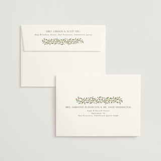 This is a wisteria wedding invitations with standard by Ashlee Townsend called juliet printing on signature in standard