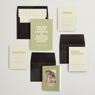This is a lime wedding invitations with standard by Ellen Schlegelmilch called sienna printing on signature in standard
