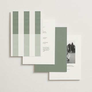 This is a spruce wedding invitations with standard by Blustery August called trois printing on signature in standard