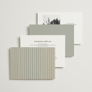 This is a sage wedding invitations with standard by Baumbirdy called sealed printing on signature in standard