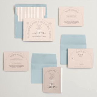 This is a blush wedding invitations with standard by Baumbirdy called sealed printing on signature in standard