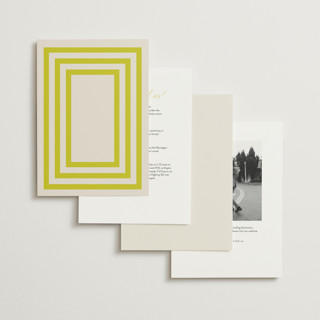 This is a citrus wedding invitations with standard by Megan Davis called montauk printing on signature in standard