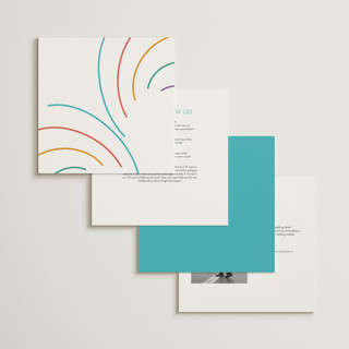 This is a light hearted wedding invitations with standard by Deborah Chou called rainbow 2.0 printing on signature in standard