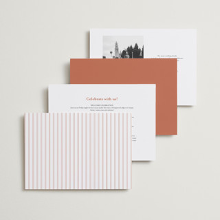 This is a terracotta wedding invitations with standard by Eric Clegg called together always printing on signature in standard