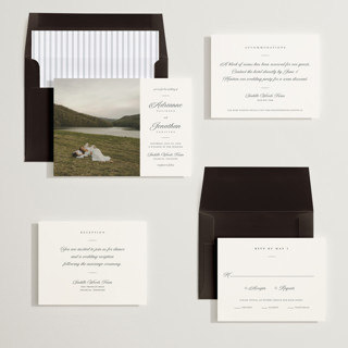 This is a chiffon wedding invitations with standard by Eric Clegg called together always printing on signature in standard