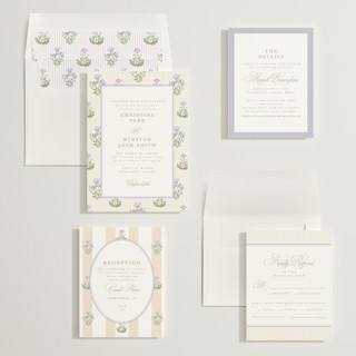 This is a iris wedding invitations with standard by Creo Study called patterned florals printing on signature in standard