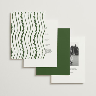 This is a jade wedding invitations with standard by Jelena Vuletic called inkwoven printing on signature in standard