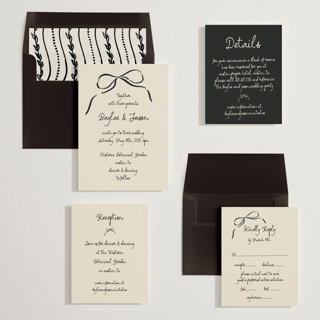 This is a tuxedo wedding invitations with standard by Jelena Vuletic called inkwoven printing on signature in standard