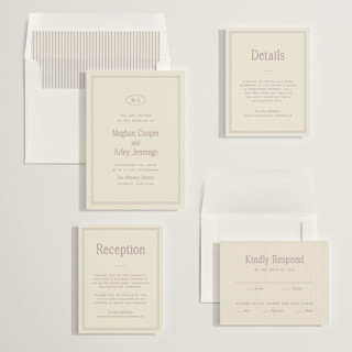 This is a mauve wedding invitations with standard by Ellen Schlegelmilch called cherry printing on signature in standard