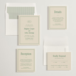 This is a emerald wedding invitations with standard by Ellen Schlegelmilch called cherry printing on signature in standard