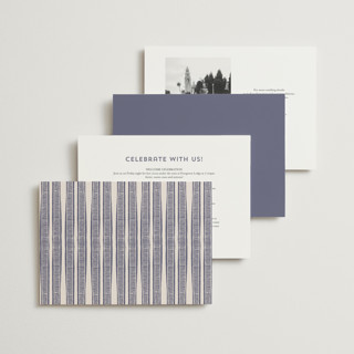 This is a twilight wedding invitations with standard by Katharine Watson called block print frame printing on signature in standard