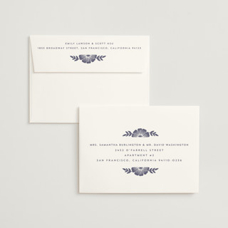 This is a twilight wedding invitations with standard by Katharine Watson called block print frame printing on signature in standard