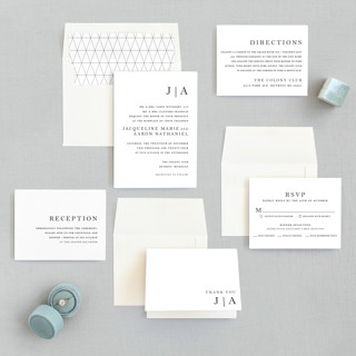 This is a sea salt wedding invitations with standard by Snow and Ivy called sophistotype printing on signature in standard