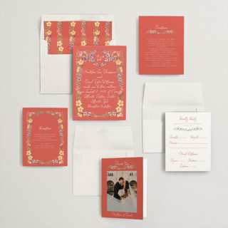 This is a aperol wedding invitations with standard by Petra Kern called meadow whisper printing on signature in standard
