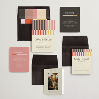 This is a petal wedding invitations with standard by Morgan Kendall called quilted grid printing on signature in standard