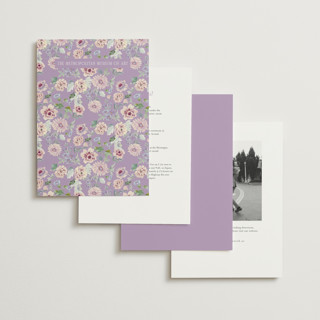 This is a wisteria wedding invitations with standard by Itsy Belle Studio called ruban en fleur printing on signature in standard