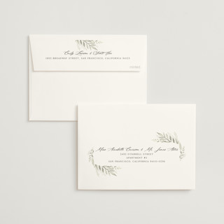 This is a charcoal wedding invitations with standard by Carolyn Nicks called sweeping printing on signature in standard