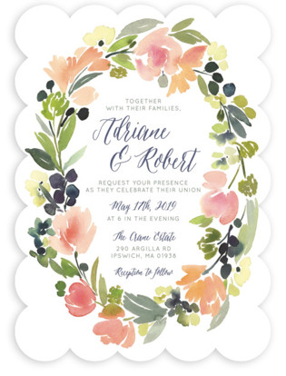 Engagement Ring Water Painting Invitation Engagement Ring Water Painting Invitation