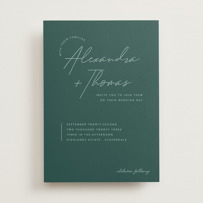 Aesthetic Wedding Invitations by Liz Conley Minted