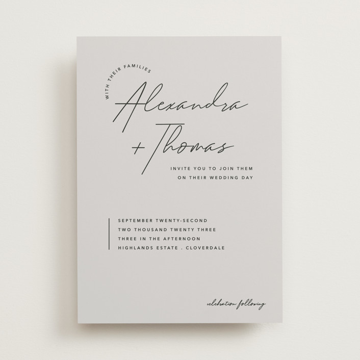 Aesthetic Wedding Invitations by Liz Conley Minted