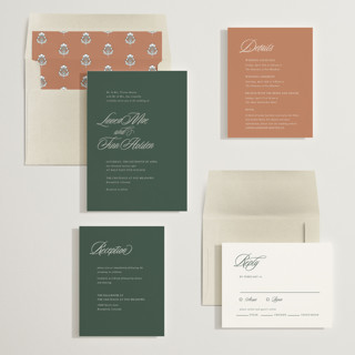 This is a jade wedding invitations with standard by Cindy Reynolds called sophistique printing on signature in standard