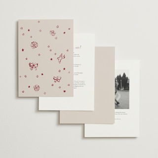 This is a wine wedding invitations with standard by Cass Loh called simple monogram printing on signature in standard