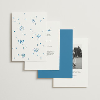 This is a aqua wedding invitations with standard by Cass Loh called simple monogram printing on signature in standard