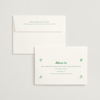 This is a meadow wedding invitations with standard by Cass Loh called simple monogram printing on signature in standard