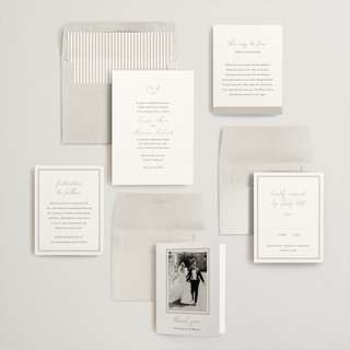 This is a snow wedding invitations with standard by Sara Hicks Malone called signature monogram printing on signature in standard