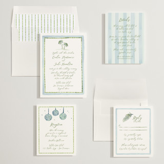 This is a celeste wedding invitations with standard by Pati Cascino called alento printing on signature in standard