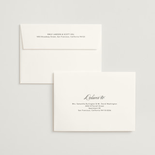 This is a onyx wedding invitations with standard by Jennifer Postorino called leighton printing on signature in standard