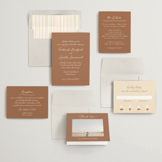This is a chestnut wedding invitations with standard by chocomocacino called strazzate printing on signature in standard