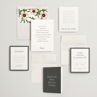 This is a quartz wedding invitations with standard by Sara Hicks Malone called monogram edit printing on signature in standard