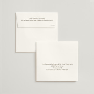 This is a espresso wedding invitations with standard by Megan Davis called perriand printing on signature in standard