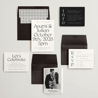 This is a pearl wedding invitations with standard by Melanie Kosuge called ayumi printing on signature in standard