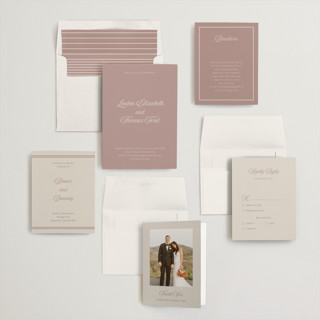 This is a parisian rose wedding invitations with standard by Nicoletta Savod called ritzy printing on signature in standard