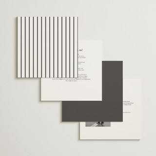 This is a charcoal wedding invitations with standard by Lori Wemple called monogram square printing on signature in standard