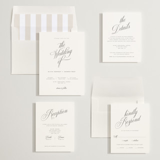 This is a dew wedding invitations with standard by Eric Clegg called modern romance printing on signature in standard
