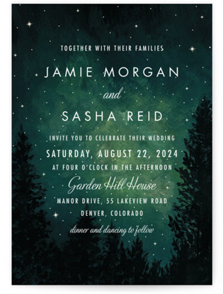 forest wedding invitations minted forest wedding invitation