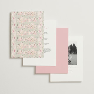 This is a cotton candy wedding invitations with standard by Phrosné Barwood called kosmos printing on signature in standard