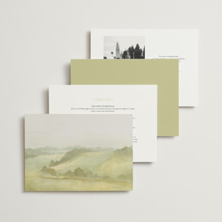 This is a olive wedding invitations with standard by Elly called the vow printing on signature in standard