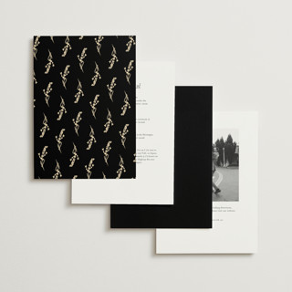 This is a noir wedding invitations with standard by Jen Ramsey called classic and floral printing on signature in standard