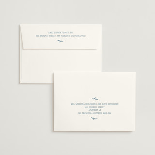 This is a lake wedding invitations with standard by Jen Ramsey called classic and floral printing on signature in standard